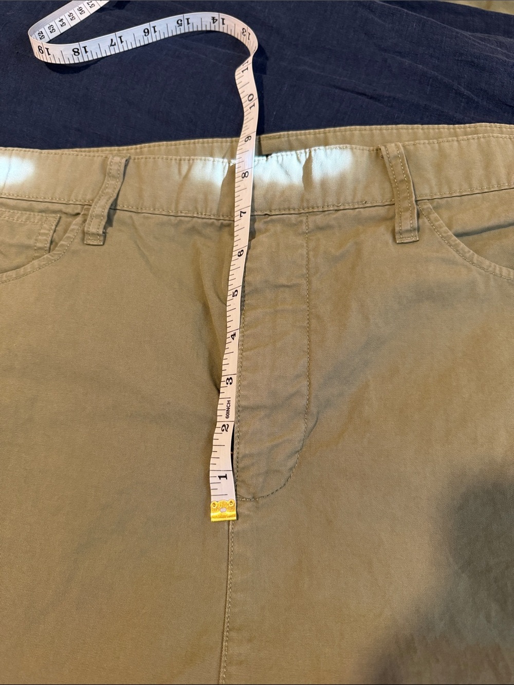 J. Crew olive green cotton chino skirt, size 31 / 12 - Picture 8 of 8